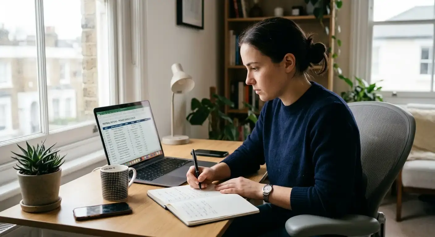 Bettor reviewing a list of football fixtures to find mispriced matches