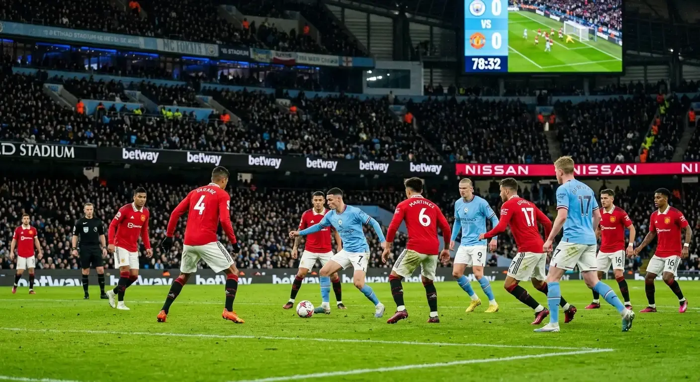 Away favourite attacking a deep defensive block in a football match