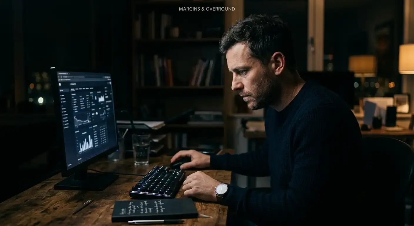 Football analyst examining how a market