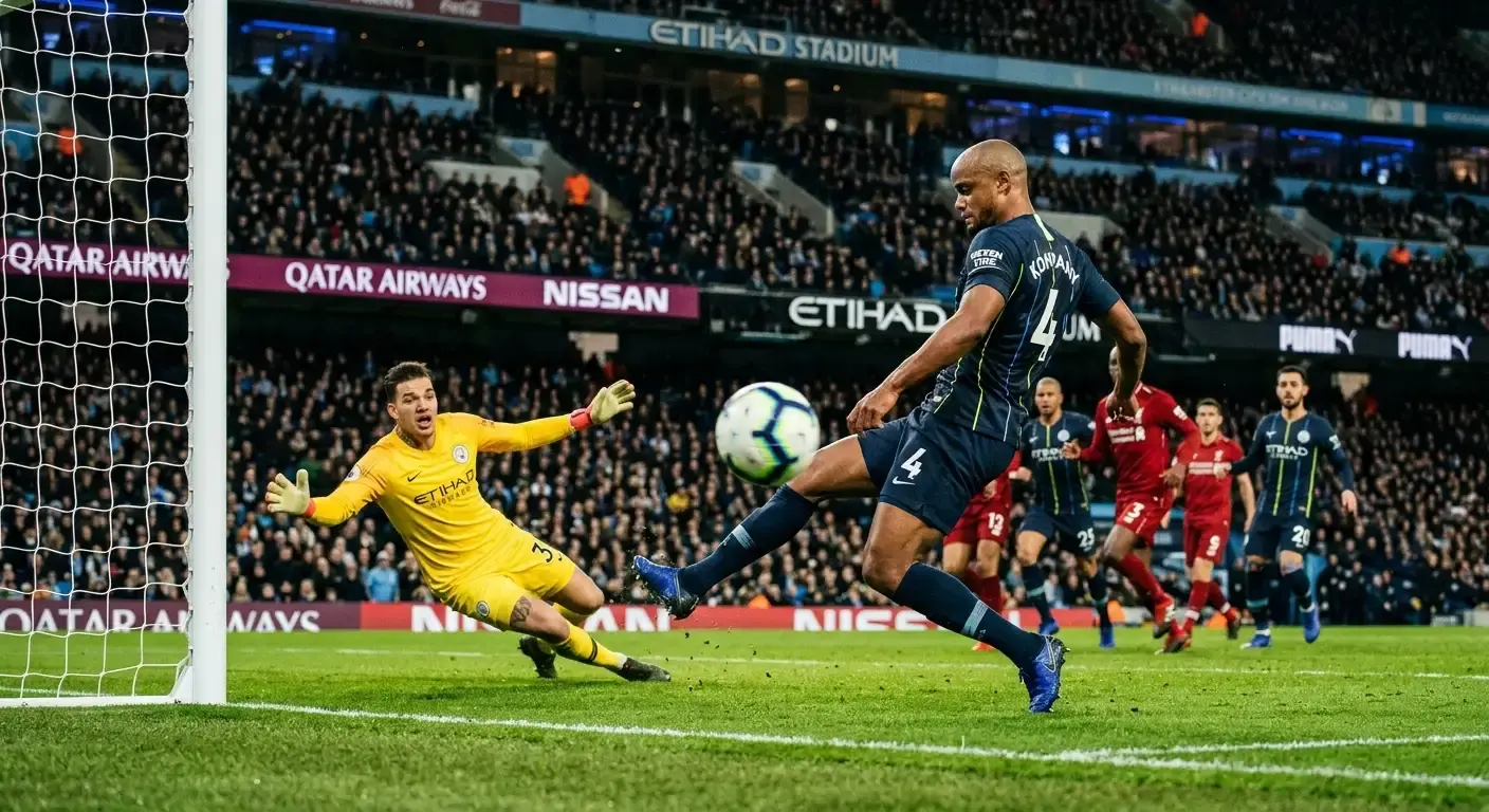 Ball deflecting off a defender, illustrating the own goal rule in scorer markets