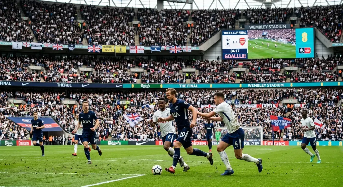 Tense Championship play-off final atmosphere with promotion at stake