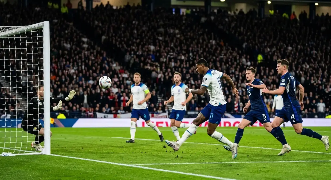 Football team pressing forward with shots on target as a measure of real attacking threat