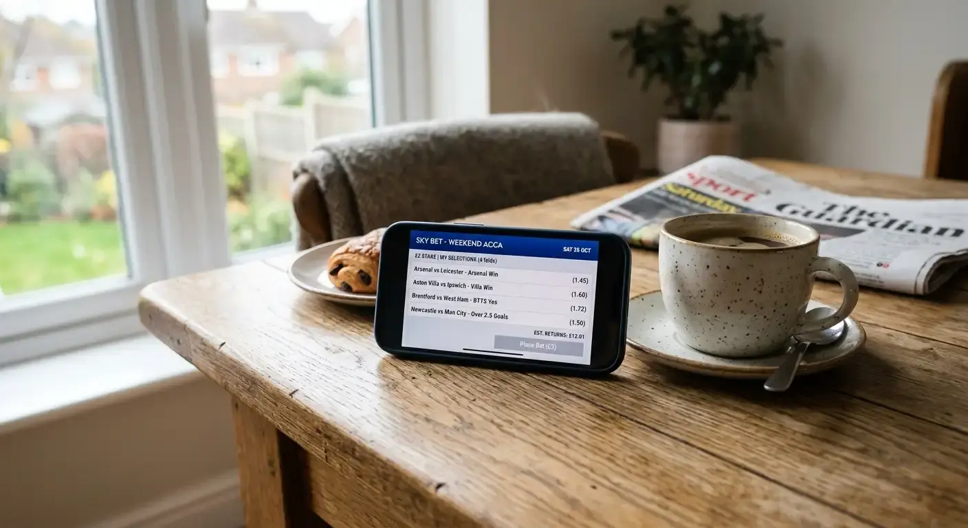 Small-stake weekend football accumulator treated as low-cost entertainment