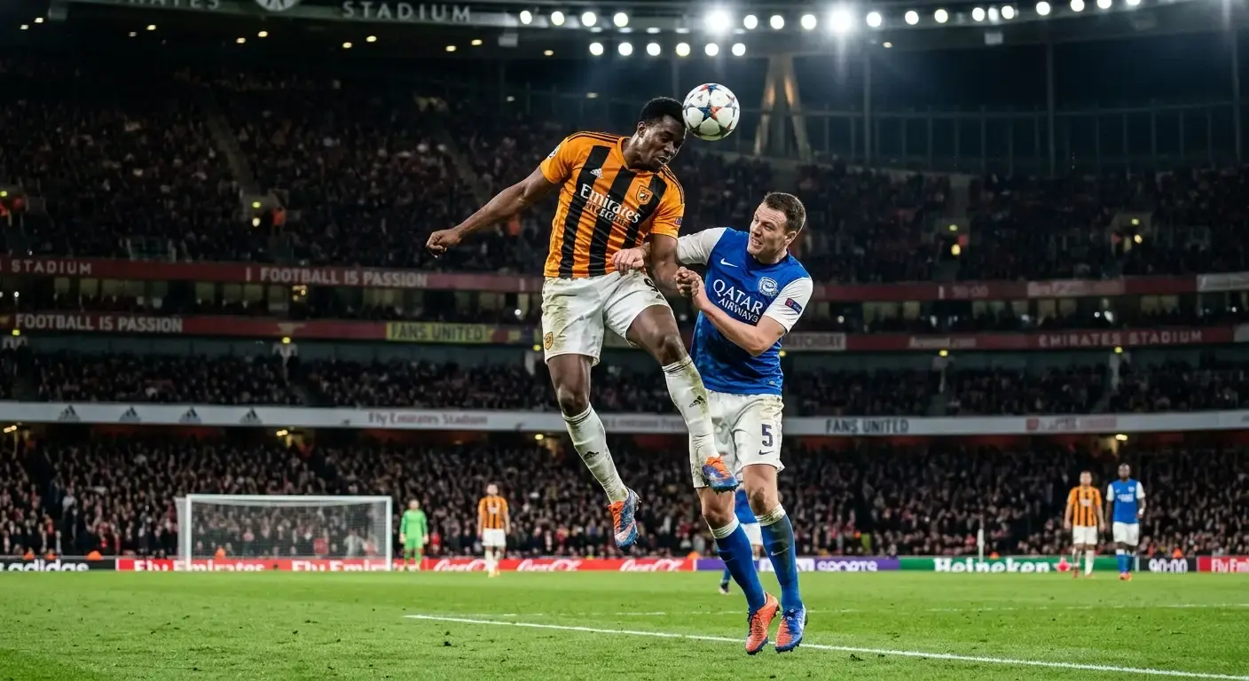 Tall striker winning an aerial duel, a leg in a thesis-driven bet builder