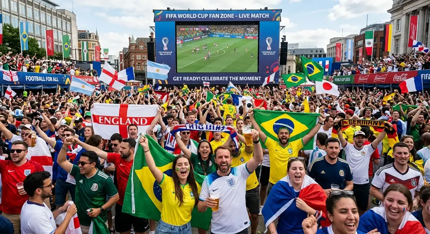 Huge multinational crowd caught up in World Cup betting fervour