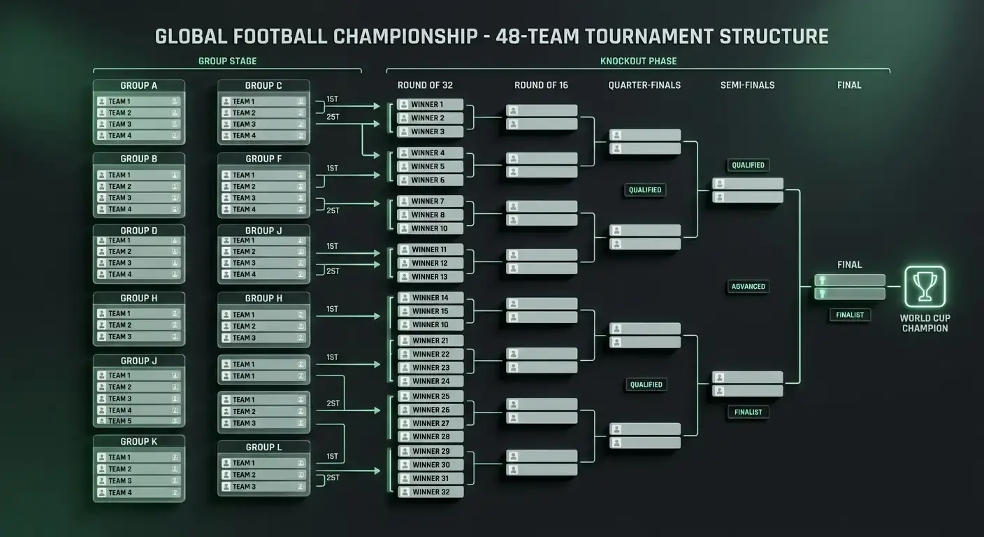Overview of the expanded World Cup 2026 format shaping every market